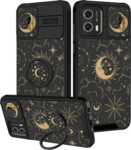 Miniatura 18 de Funermei Funda para Moto G Play 4G 2024 – Funda para teléfono para mujeres y niñas, diseño único de gato y libros, diseño único con funda
