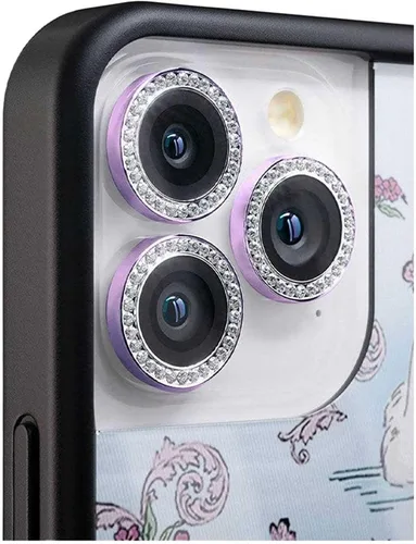 Miniatura 3 de Fundas Wildflower - Plata con Brillo de Cámara, Compatible con Apple iPhone 14 y 14 Plus Funda de Teléfono Compatible, Chispeante, Reflectante