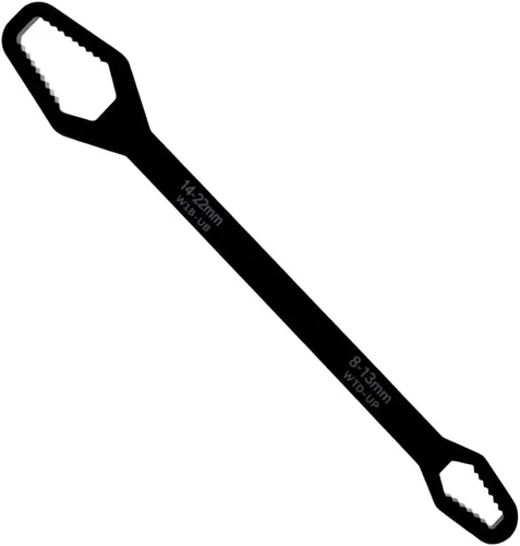 ROWPOZ Llave universal multifuncional de doble extremo de 0.315-0.866 in, juego de llaves autoajustables 2026 todo en uno, herramientas de Negro