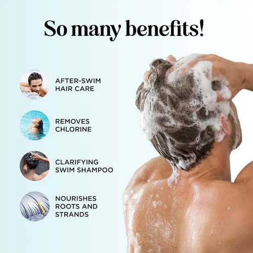 Miniatura 2 de After Swim - Juego de champú y acondicionador para nadadores con aceite de árbol de té y romero, champú clarificador para agua dura, cloro y agua