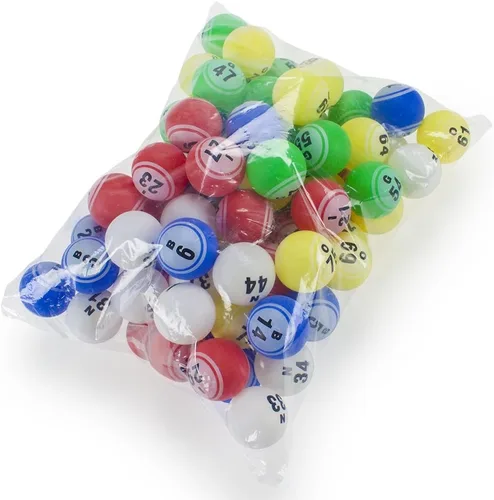 Miniatura 2 de Juego de 75 bolas de bingo profesionales de repuesto, tamaño grande de 1.5 pulgadas
