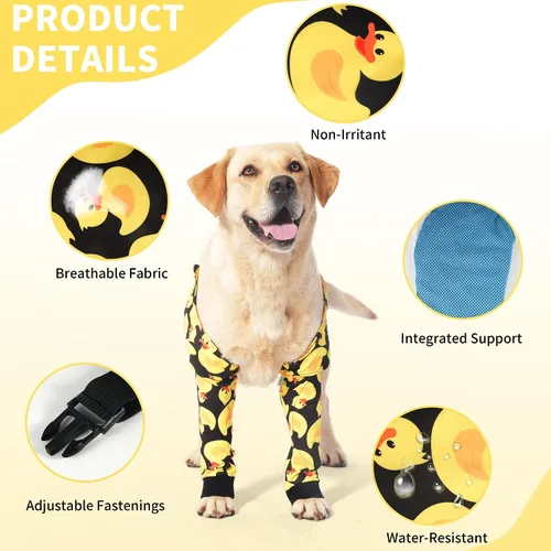 Miniatura 2 de LovinPet Protector de Codo para Perro Manga de Codo Anti-Lamido, Ajustable, Cómodo y Duradero Protector de Pata Delantera para Perros Medianos a