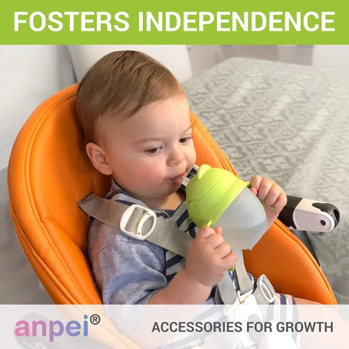 Miniatura 4 de Kit de conversión de vaso con popote con peso 3 en 1 para botellas de Comotomo, versátil, a prueba de fugas, solución fácil de usar para bebés