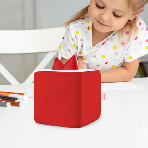 Miniatura 5 de Funda para Toniebox, con tapa para orejas Tonie, resistente a las manchas, color rojo