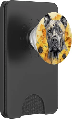 Miniatura 7 de Presa Canario PopSockets PopSockets Estándar PopGrip Acuarela Perro Girasol