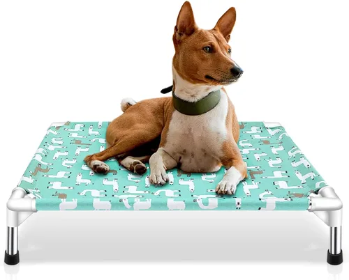 Miniatura 8 de Cama elevada para perros pequeños, uso en interiores y exteriores para mascotas pequeñas