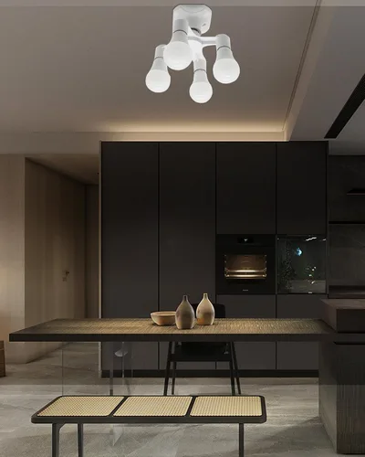 Miniatura 9 de Divisor de enchufe de bombilla, 4 en 1 E26/E27 adaptador de enchufe de bombilla múltiple, convertidor divisor de enchufe de luz para LED, bombillas