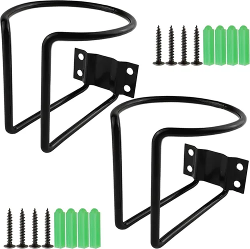 TIHOOD 2 piezas Portavasos para barco, soportes de bebida universales de acero inoxidable, portavasos con recubrimiento negro, adecuados para barco,