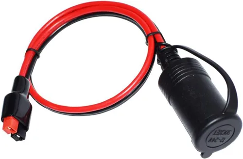 Miniatura 2 de Conector 45A a encendedor de cigarrillos hembra de 12 V, cable resistente de 12 AWG, compatible con Anderson Powerpole para transferencia
