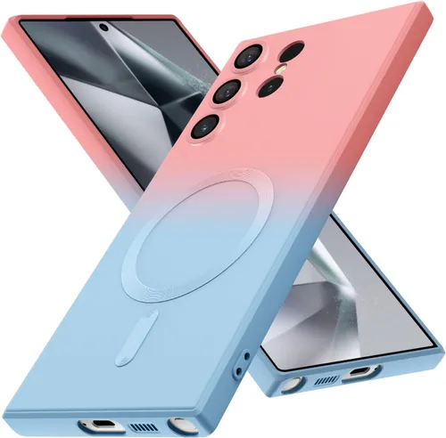 Miniatura 14 de Funda magnética para Samsung Galaxy S23 Ultra, bonita funda protectora delgada de TPU suave a prueba de golpes, protección de pantalla y cámara