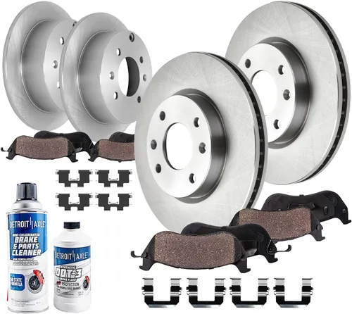Miniatura 28 de Detroit Axle - Kit de freno para Ford 2022-2023 Maverick Rotores de freno de disco de cerámica con repuesto de hardware: rotores delanteros de 12.80