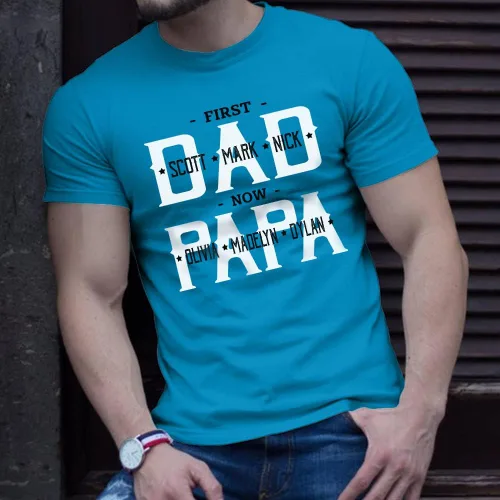 Miniatura 4 de Camisa personalizada para abuelo, papá, nietos con nombre, regalos personalizados para papá y papá, regalos para el día del padre, abuelo.