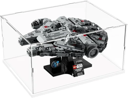 Miniatura 2 de DuvinDD Vitrina de acrílico transparente grande para Lego Star Wars 75375 modelo de nave estelar coleccionables, escaparate a prueba de polvo, caja