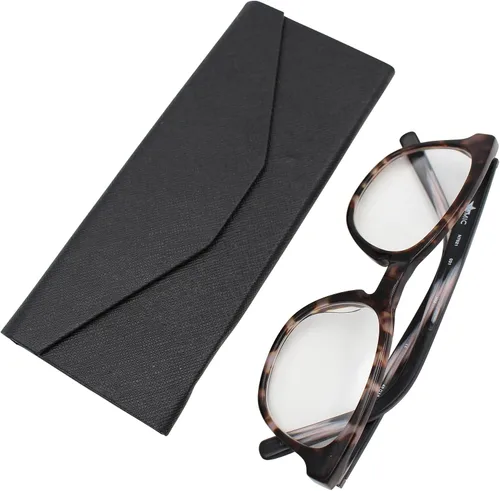Miniatura 44 de Real Sic Funda para lentes de sol para hombres y mujeres, soporte magnético plegable para lentes de sol, inspirado en el color sólido