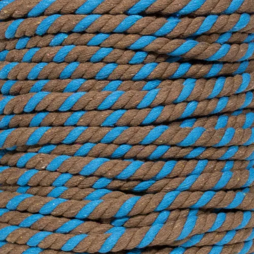 Miniatura 88 de Cuerda de algodón trenzado súper suave de 3 hebras (negro, 1 pulgada x 10 pies)