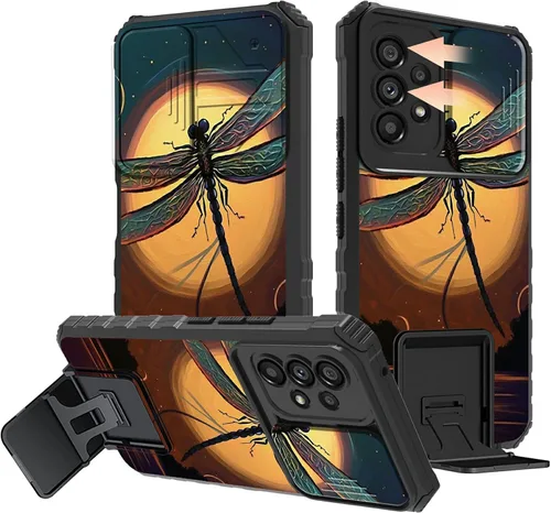 Miniatura 79 de Rossy Funda para Samsung Galaxy S22 Ultra para Samsung S22 Ultra con cubierta deslizante para cámara con función atril, funda híbrida de doble capa