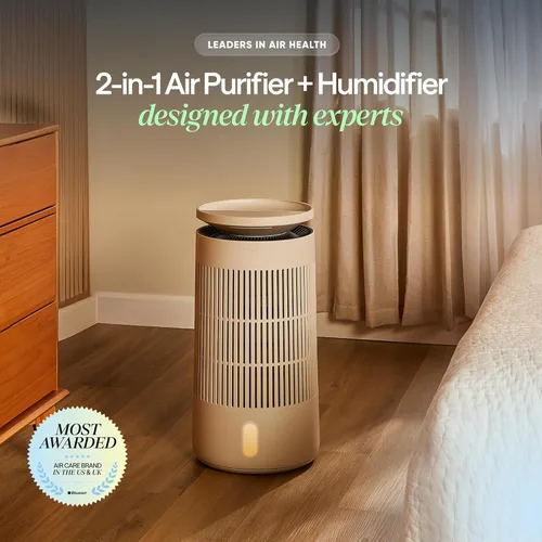 Miniatura 2 de Blueair Purificador de aire y humidificador 2 en 1 Pro para habitaciones grandes, HEPASilent™ elimina el 99.97% de alérgenos, polvo, humo, hasta
