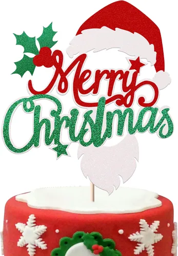 Miniatura 11 de Rsstarxi 1 Paquete Decoración para Pastel Feliz Cumpleaños Jesús con Purpurina Natividad Navidad Palillo para Pastel Decoraciones de Pastel