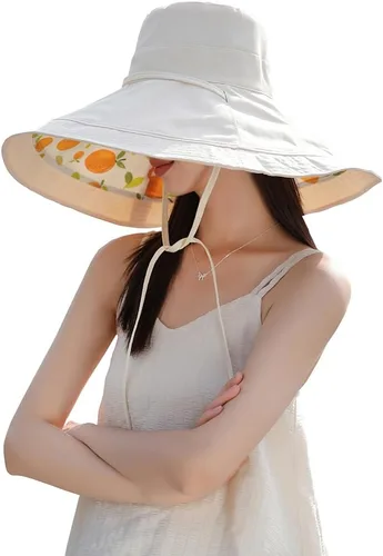 Miniatura 7 de Sombreros de sol de ala extra ancha de 6 pulgadas con protección UV UPF 50+ y correa para sombrero de playa para mujer