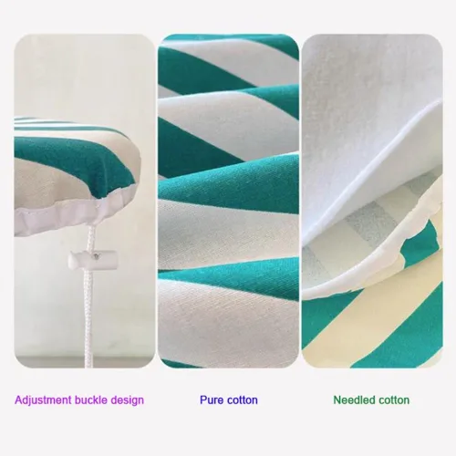 Miniatura 4 de KADEUX Funda de repuesto de algodón para tabla de planchar, resistente a las quemaduras, cubierta de tabla de planchar de 15 x 48 pulgadas