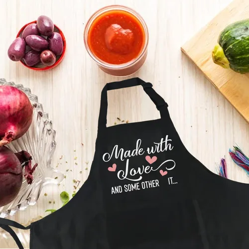 Miniatura 5 de Regalos de cocina para mujer, delantales divertidos para mujer, lindos con bolsillos, delantal de cocina de chef para hornear, regalos