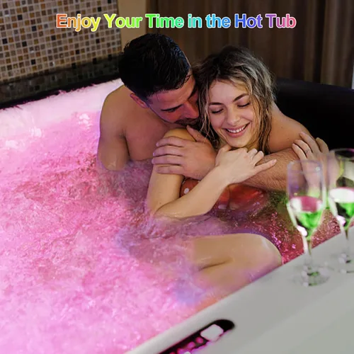 Miniatura 8 de Luces de piscina para piscina sobre el suelo, luces LED sumergibles recargables subacuáticas con control remoto, IP68 impermeable, luz de piscina