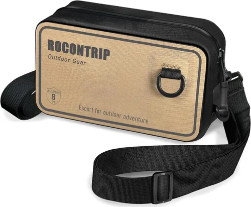 ROCONTRIP Bolsa seca 100% impermeable, paquete de cintura seca con cremallera hermética correa ajustable, bolsa cruzada ligera para kayak, esnórquel