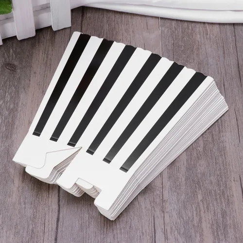 Miniatura 5 de TOYMYTOY Cajas de palomitas de maíz, recipientes de cartón para palomitas de maíz para recuerdos de fiesta, 24 piezas (negro)