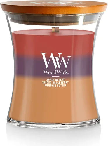 Miniatura 26 de WoodWick Vela mediana de reloj de arena Oceanic Mezcla de soja premium Mecha de madera agrietada Fabricado en Estados Unidos 9.7 onzas