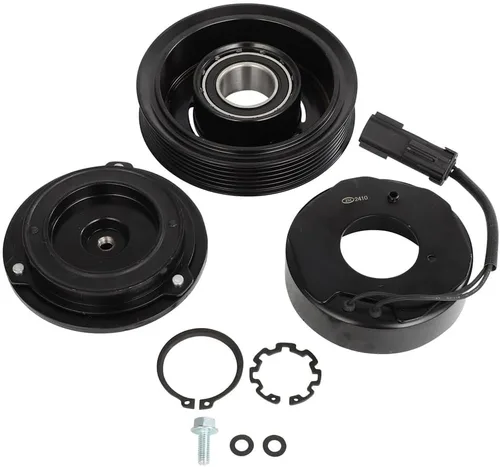 Miniatura 24 de CCIYU Embrague del compresor de CA para el coche 2001 2002 2003 2004 2005-2006 para Hyundai Santa Fe 2.7L Aire acondicionado compresor embrague