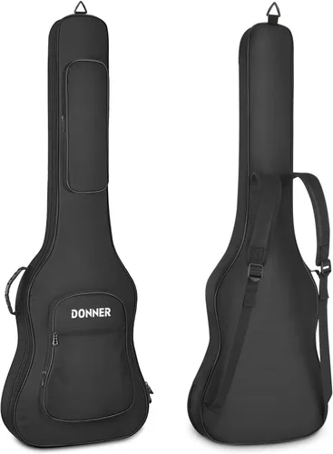 Miniatura 14 de Donner - Funda para guitarra acústica de 40 a 41 pulgadas, acolchado de esponja de 5 mm de espesor, nailon Ripstop 600D resistente al agua, funda 41