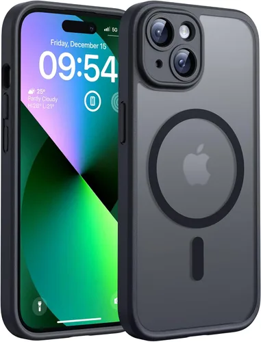 Miniatura 172 de TOCOL Funda magnética 3 en 1 para iPhone 14 Pro, mejorada [protección completa de cámara] con 2 protectores de pantalla, funda de grado militar Azul