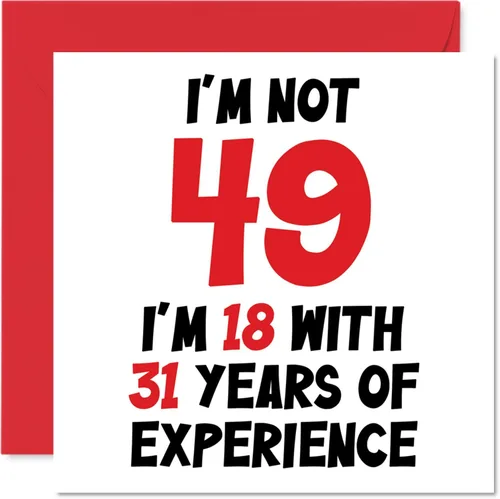 Miniatura 15 de Tarjeta de cumpleaños número 100 para mujeres y hombres, no 100, soy 18 con 82 años de experiencia, divertida tarjeta de felicitación de feliz