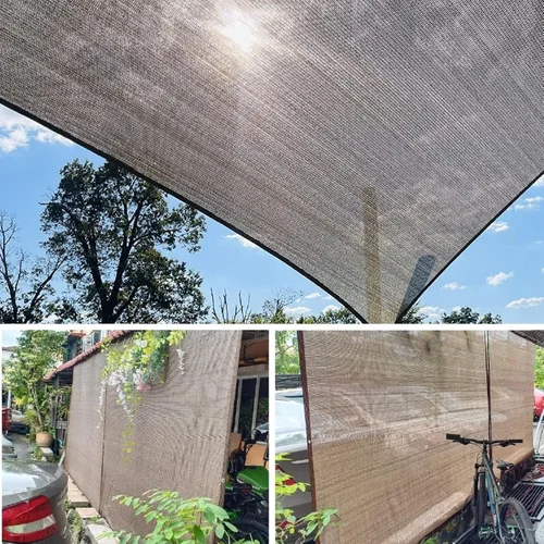 Miniatura 6 de Tela para Sombra de Balcón, 6'6"x9'9", 80% de Sombra, Tela para Patio al Aire Libre, Pantallas para Apartamentos, Cubierta para Barandillas, Café
