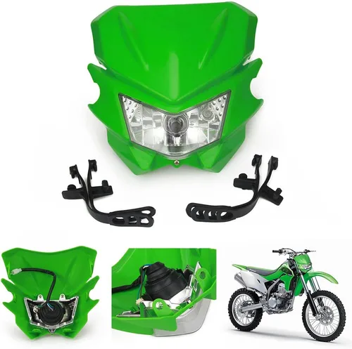 Miniatura 8 de AnXin Faro LED para Dirt Bike, Luz Delantera de Motocicleta Universal para KLX300 KX250 KLX140 KLX230R KLX300R KLX110 KX125 KX450F KX250F KDX200