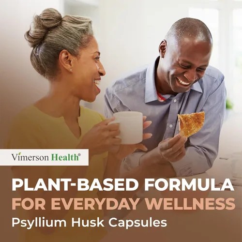 Miniatura 6 de Cápsulas de cáscara de psyllium de 1080 mg – Cápsulas suaves de fibra de cáscara de psyllium para regularidad, salud digestiva y intestinal