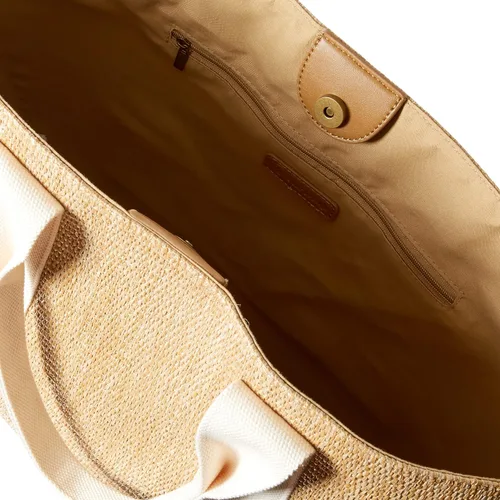 Miniatura 5 de The Drop Tracy Large Canvas Detail Straw Tote