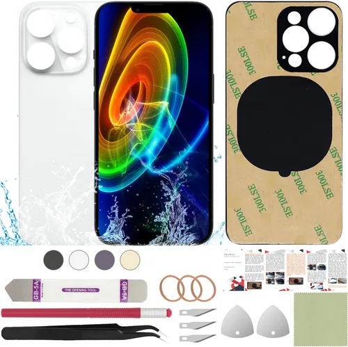 Miniatura 19 de Funda trasera de repuesto compatible con iPhone 8 de 4.7" + Herramientas profesionales (Gris espacial)