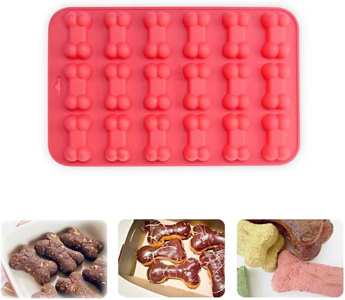 Miniatura 2 de homEdge Moldes de silicona antiadherentes de grado alimenticio para cachorros, para chocolate, dulces, gelatina, cubitos de hielo, golosinas