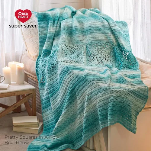 Miniatura 2 de Red Heart Super Saver - Ovillo de lana jumbo para buceo ombré, paquete de 2 unidades de 10 onzas, acrílico, 4 medianos (peinado), 482 yardas