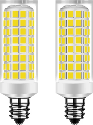 Bombilla LED E11 de 5 W, equivalente a 50 W, luces halógenas de repuesto, mini base de candelabro AC110-130V, sustituye a 75t4q/ev/mc T4/T3 JD e11,