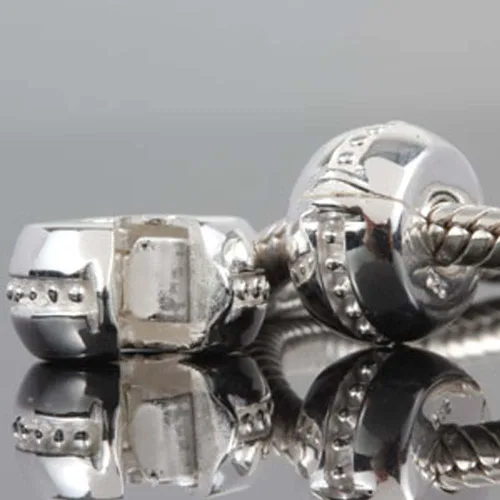 Miniatura 2 de Abalorio de clip de plata de ley 925 para pulseras.