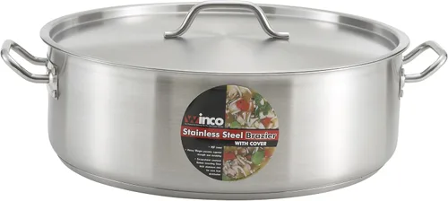Miniatura 3 de Winco - Brasero de acero inoxidable de grado comercial con tapa, 20 cuartos de galón