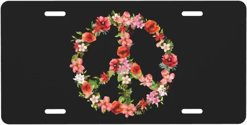 Miniatura 14 de Placa de matrícula retro Daisy, placa de matrícula delantera decorativa para el auto, placas de matrícula novedosas de aluminio, etiqueta de a-5