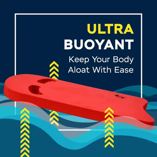 Miniatura 5 de Sunlite Sports Swimming Kickboard - One Size Fits All - A Great Training Aid for Children and Adults 5) Estándar Ergo Rojo