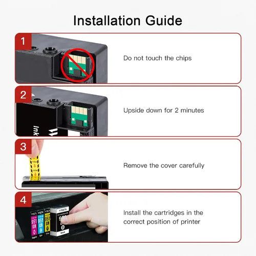 Miniatura 4 de Combo de cartuchos de tinta 950XL y 951XL, paquete de 5 piezas de repuesto para cartuchos de tinta HP 950XL 951XL para impresoras HP Officejet Pro