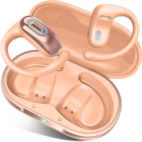 Miniatura 8 de Auriculares de oído abierto, auriculares Bluetooth 5.4, 50H, auriculares de conducción de aire, auriculares de oído cerrado con graves estéreo HD