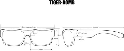 Miniatura 6 de BOMBER Lentes de sol de seguridad para hombre, marco de cristal de 2 tonos con lente de espejo verde, compatible con z87, protección UV, lente