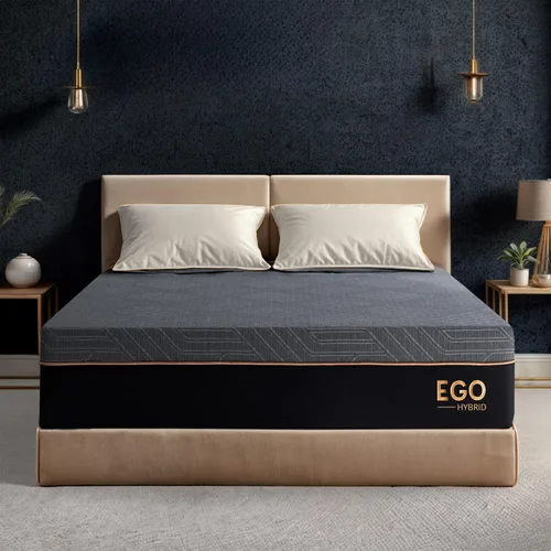 Miniatura 10 de MLILY EGOHOME - Colchón tamaño King de 12 pulgadas, espuma viscoelástica refrescante de gel de cobre para aliviar el dolor de espalda, cama