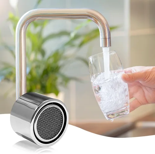 Miniatura 6 de 8 piezas de repuesto para aireador de grifo, filtro de grifo de fregadero de cocina con carcasa de latón de 15/16 pulgadas con junta para cocina